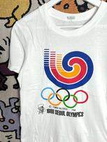 Vintage 1988 Seoul Olympics tshirt size S 120 blue
