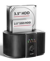 AXAGON ADSA-SC USB-C 5Gbps docking station for 2× 2.5"/3.5" SATA SSD/HDD with disk cloning function without PC