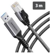 AXAGON ADE-AM30 USB-A 5Gbps - Gigabit Ethernet adapter with integrated CAT6 RJ-45 network cable (3 m), Asix AX88179B