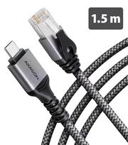 AXAGON ADE-CM15 USB-C 5Gbps - Gigabit Ethernet adapter with integrated CAT6 RJ-45 network cable (1.5 m), Asix AX88179B