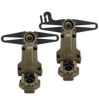 Tactical Helmet ARC Rail Adapter for Comtac II III Series Headsets Fit for OPS Core ARC and Team Wendy M-LOK Rail Helmet gray