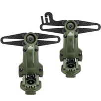 Tactical Helmet ARC Rail Adapter for Comtac II III Series Headsets Fit for OPS Core ARC and Team Wendy M-LOK Rail Helmet žalia