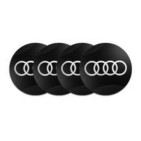 4 vnt. 56 mm automobilio ratlankio centrinis dangtelis Ženklelis Logotipas Emblema Lipdukas Ratlankio lipdukas Audi A3 A4 A5 A6 Q3 Q5 Q7 TT Automobilio priedai