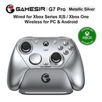 GameSir G7 Pro Xbox Licensed Game Controller, Wired Controller for Xbox, Wireless Gamepad for PC Android Mobile metalo sidabro spalvos