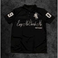 Polo Shirt, Opium Trendy Brand Y2k Men's Casual Fashion Shirt Sporty Short-Sleeve, Spring/Summer Couple Style XL black