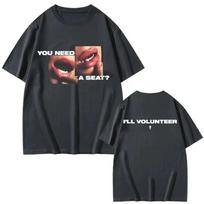 2025 Billie Hit Me Hard and Soft Marškinėliai Moteriški Trumpomis Rankovėmis Medvilniniai T-marškiniai Streetwear Y2k Viršutiniai Drabužiai Vasariniai Drabužiai M black