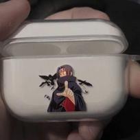 Naruto Uchiha AirPods Pro apsauginis dėklas Apple 2-os, 3-os, 4-os ir 5-os kartos ausinėms AirPods Pro 3rd Gen (with ear hook)