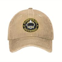Us Commercial Diver Death Is No Barrier Fathers Day 2026 Baseball Cap Adjustable Curved Brim Washed Unisex Cap beige