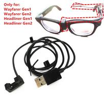 USB / Type-C Charging Cable Support Direct Charge Without Case Continuous Power for Ray-Ban Meta Gen 1 2 Smart Glasses Rayban 3 High Bridge only USB-A