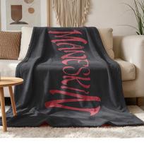 maneskin Soft and comfortable flannel Suitable for sofas living rooms outdoor camping travel and also makes a great anniversary gif 80cmx120cm gray