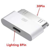 USB C Lighting To 30Pin Adapter Type-c 8Pin To 30 Pin Charging Sync Converter for IPhone 4 4S IPad 2 3 IPod Touch Charger Cord 3 8Pin to 30Pin