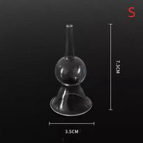1Pcs Women Breast Enlarge Pump Magnetic Acupuncture Cupping Therapy Vacuum Suction Cup Breast Enhancement Tools S black