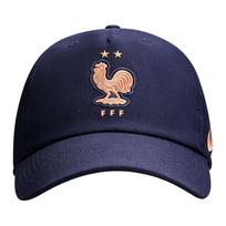 Nike France Team Five-Panel Design Polyester Duckbill Cap Unisex caps Black Blue IQ7040-498 S/M black