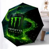 Printed Monster Energy LOGO Printed Folding Umbrella,Outdoor,Leisure,And Travel Umbrella,Durable Umbrella Fabric,Birthday And Holiday Gift Three-fold umbrella