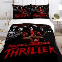 3D Print Michael J-Jackson Bedding Set Bedroom Soft Modern Bedspreads Comefortable Kids Duvet Cover Quilt Cover And Pillowcase AU Single(140x210cm)