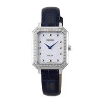 Seiko Overseas Solar [Seiko] Watch, Model, Quartz, Square, SUP429P1, Women's white