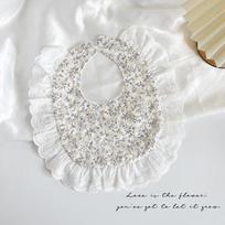 Feeding Baby Cotton Bibs U-shaped Saliva Towel Cloths Baby Drooling Bibs  Feeding Accessories Style 1 white