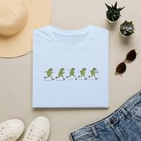 Funny Frog Running T-shirt, Frog Runner Tee, Cute Running Frog T-Shirt, Marathon Runner Gift, Trail Running Shirt, Runner Gift for Women 130 white