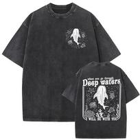 2026 Summer Nier Automata 2b Yorha Tshirt Vintage Washed Anime Tee Harajuku Streetwear Oversized Casual Top For Fans 2XL gray