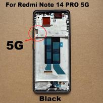 Xiaomi Redmi Note 14 Pro 4G 5G vidinio rėmo LCD ekrano priekinio rėmo korpuso rėmelio važiuoklės plokštės keitimas NOTE14 PRO 5G BLACK