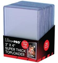 Ultra Pro 25-Pack Toploaders: 25X Super Thick 75Pt Toploaders