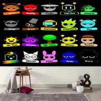 1pc Sprunki Game2 Tapestry, Living Room, Bedroom, Office, Party Decor, Ideal Festive Gift 150cmx200cm
