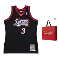 Mitchell Ness 'NBA Philadelphia 76ers 97 Allen Iverson' Authentic Jersey AJY4GS18102-P76BLCK97AIV M