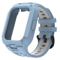 Dėklas+Dirželis Xiaomi Redmi Watch 5 Active/Lite Visapusiškai apsaugantis buferis Dangtelis Korpusas Dirželis Redmi Watch 5 Active/Lite 7 Shuzhan Blue White Redmi