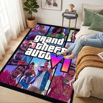 Gta Vi Cover Living Room Non-Slip Area Rug Soft Carpet for Bedroom Game Playroom Sofa Office Home Decor Doormat Christmas Gift C9211635 70cmx100cm