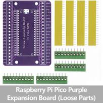 Raspberry Pi Pico Screw Terminal Expansion Board GPIO Breakout Module Purple PCB Adapter Board Soldered / Loose Parts Option