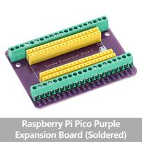 Raspberry Pi Pico Screw Terminal Expansion Board GPIO Breakout Module Purple PCB Adapter Board Soldered / Loose Parts Option