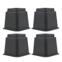 4Pcs Shock-Absorbing Furniture Leg Risers Adjustable Height Table Lifters  Under Bed 5 inch