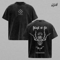 Jujutsu Kaisen Adapt or Die Mahoraga Washed T-Shirt Anime Tee Gift for Fan 130 black