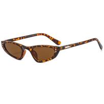 Xiaomi Y2K Small Cat Eye Sunglasses Unisex Retro Narrow Shades UV400 Fashion Decorative Eyewear for Street Party Daily Outdoor black