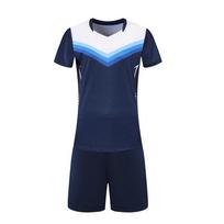 Quick-Dry Volleyball Team Uniform Set Short Sleeve Sportswear Men Women Training Match Gear XXXL
