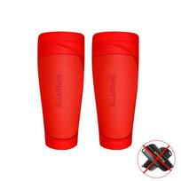 Loogdeel Soccer Shin Guard Sleeves,1 Pair Shin Sleeves Leg Performance Support Football Sleeve Socks for Kids Youth Adult Men 1 Red M