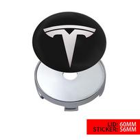 4 vnt. 56/60 mm automobilio ratlankio centriniai dangteliai Lipdukai Automobilio Pakeitimo AksesuaraiSkirta Tesla Model 3 Model Y Model S Model X Highland For Tesla&4pcs