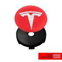 4 vnt. 56/60 mm automobilio ratlankio centriniai dangteliai Lipdukai Automobilio Pakeitimo AksesuaraiSkirta Tesla Model 3 Model Y Model S Model X Highland For Tesla&4pcs