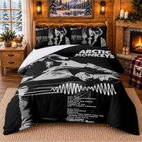 Arctic Monkeys Pattern Bedding 3Pcs Set Bed Sheet And Pillowcases For Indoor Bedroom 140cmx200cm