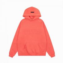 ESSENTIALS Atspindintis 3D raidės Oversize gobtuvas Pora Paauglių Laisvalaikio bliuzonas XL red