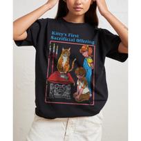 Steven Rhodes Kittys First Sacrificial Offering Black Graphic T-Shirt M Women XXXXL black