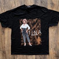 Vintage Tina Turner Rap Tee Concert T-Shirt Black XL Tour Soul Music Pop Rock M black