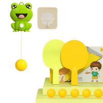 Indoor Ping Pong Trainer For Children With Eye-hand Coordination Correction Frog yellow