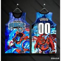 Japoniški Anime One Piece Luffy Zoro Tatum Nr.0 Krepšinio Berankoviai Marškinėliai Oversize Laisvalaikio Sportiniai Lauko Fitneso Kvėpuojanti Liemenė S blue