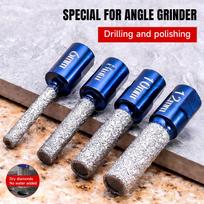 Xiaomi M10 6/8/10/12mm Vaccum Brazed Milling Cutter Hole Saw Angle Grinder Brazed Core Drill Bit for Ceramic Granite Marble Stone Tile blue