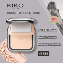 KIKO MILANO WEIGHTLESS PERFECTION WET AND DRY POWDER FOUNDATION CR15/CR20/N40 12g, Matte Oil Control, Lightweight Long-Lasting CR15