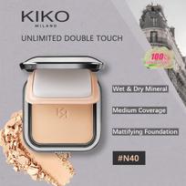 KIKO MILANO WEIGHTLESS PERFECTION WET AND DRY POWDER FOUNDATION CR15/CR20/N40 12g, Matte Oil Control, Lightweight Long-Lasting N40 beige