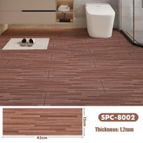 Self-Adhesive Wood Grain Vinyl Flooring Tiles 1.2mm Thick Waterproof Wear-Resistant Peel and Stick for Living Room Bedroom Kitchen Office Hotel 15cm*45cm*1pc