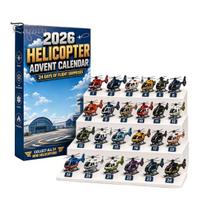 Christmas Tree Hanging Decor Aircraft Advent Calendars 2026, Airplane Toy Countdown Calendar, 24 Days Xmas Ritual with Models, 2D Acrylic Collectible