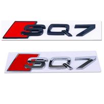 Automobilio ABS raidės emblema Sparnas Bagažinė Galinė lipduko priedai  kcpn5 SQ3 SQ5 SQ8 SQ7 Sline A3 A4 Q3 Q5 Q7 S3 S7 RS3 A4L A5 A6L Silvery&12.2X3.1cm